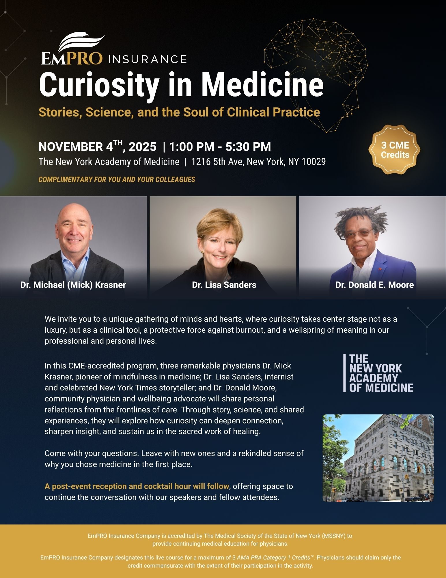 Curiosity in Medicine Event Flyer
